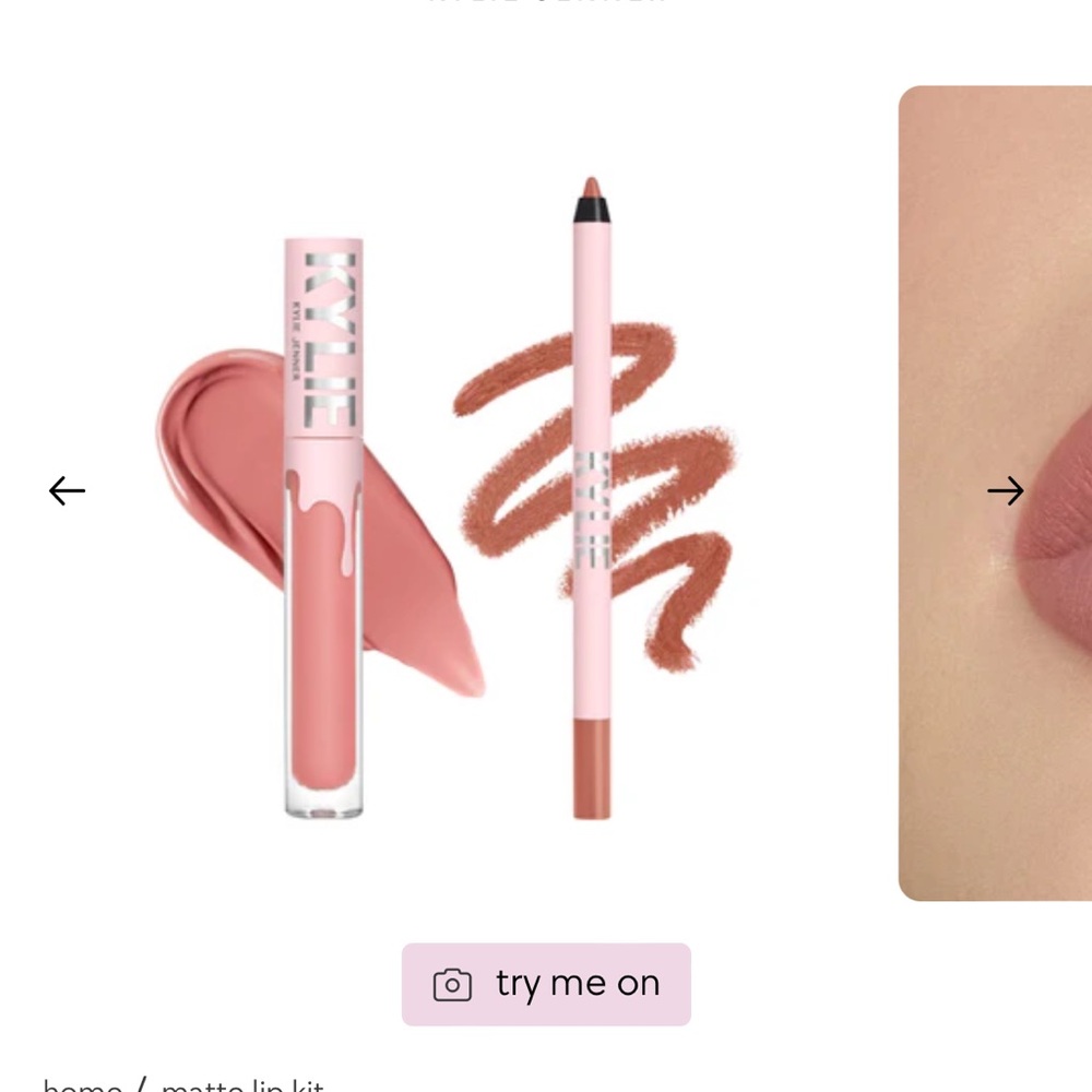 Kylie lip kit in Kylie color